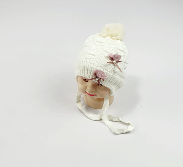 Шапка малютка арт.1005 (молочный)